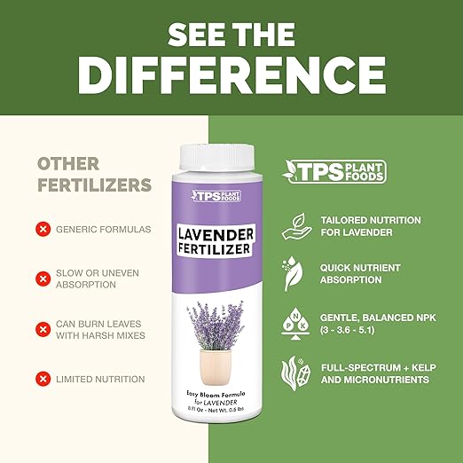 Lavender Fertilizer – Liquid Plant Food for More Blooms, Stronger Roots & Healthy Growth, 32 oz