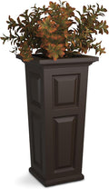 Mayne Nantucket 32-Inch Tall Planter – Self-Watering, Weather-Resistant Planter for Flowers – Durable Outdoor Design for Patio, Porch, or Entryway