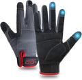 Mens Work Gloves Womens Utility Work Gloves Mechanic Gloves Touch Screen,Durable,Padded Knuckles & Palm Grey S