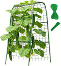 Cucumber Trellis for Plant Climbing- Cucumebr Arch Trelli for Flower Vine Vegetable Tomato Cage Raised Bed- Foldable Garden Tunnel Trellis (47x15.7in)