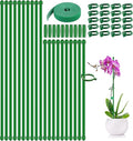 20Pcs Plant Support Stakes 17inch &11inch,Toylin Adjustable Length Plant Support Stake Orchid Stick with Clips for Indoor Outdoor,Garden Pole for Potted Orchid Tomato Vegetables