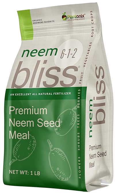 Worm Bliss (1 Qt) + Neem Bliss (1lb) + Kelp Bliss (1lb) - Organic Worm Castings for Plants - Neem Meal Fertilizer - Kelp Meal Fertilizer - Organic Fertilizers for Plants, Flowers, & Gardening