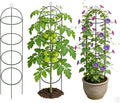 Garden Obelisk Trellis for Climbing Plants 5.7/4.5FT Heavy Duty Metal & Rustproof Plant Climbing Support for Garden Indoor Outdoor Potted Plant Flowers Fruits Vegetable Vines (4.5FT / 2Pack)