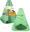 Fshow Garden Cloches,20 Pack Reusable Plant Bell Cover,Bell Jar Cloches for Protection Against Sun, Frost, Snails Etc. (Dark Green)