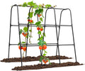 GOJAWAY Cucumber Trellis for Garden Vegetable Trellis, 47.2" x 47.2" Metal Garden Trellis Arch Plant Grow Support Frame for Climbing Plants Support Vegetable Flower Fruits Vine