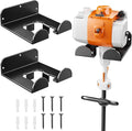 Weedeater Hanger,2 Pack Garage Tool Organizer Storage Trimmer Rack for Open Trailer, Heavy Duty Metal Grass String Weed Wacker Eater Holder Wall Mount Loads 25lbs,Garden Hooks for Lawn Yard