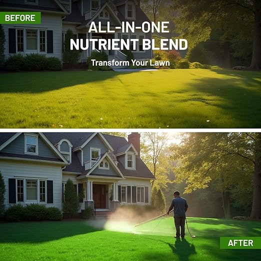 Covington ProLine 18-0-1 NPK Liquid Slow Release Lawn Fertilizer (32oz) – High Nitrogen Lawn Food for All Grass Types – Supports Steady Growth & Maintenance – Deep Green Turf Builder Concentrate