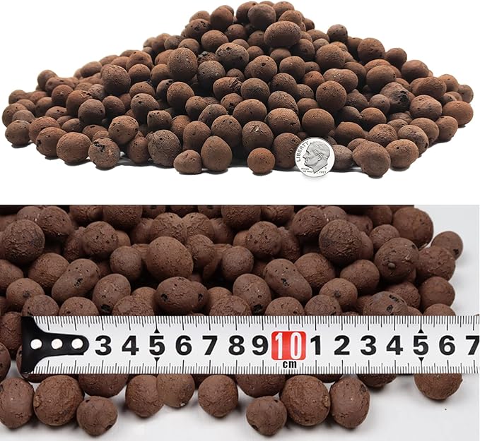 6LBS Leca Expanded Clay Pebbles Hydroponics Supplies for Indoor Garden Plants (6LBS)