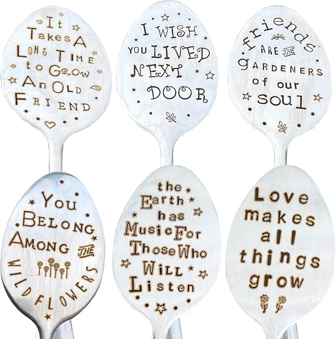 Garden Plant Marker Friendship Gift for Women Gardeners, Plant Stake Label Sign Tag Gardening Gifts for Woman Plant Lovers, Metal Garden Decoration (Who Will Listen)