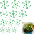12pcs Climbing Houseplant Stem Supports,Plant stem Support Indoor Outdoor Use,Stem Hook Growth Accessories for Plant Garden, Promotes Upright Growth and Airflow(Green)