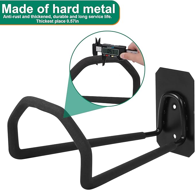 Garden Hose Holder Wall Mount - Heavy Duty Water Hose Holders for Outside, Metal Hoses Hanger Sturdy Hose Reel Hooks for Garden