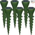 6 Packs Solar Mole Repellers, Gopher Deterrent Device with Vibrating Motor & Spiral Drill Ground Stake, IP65 Waterproof Lawn Garden Yard Pest Repellents Driving Away Vole Groundhog Snakes