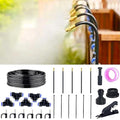360° Adjustable Drip Irrigation System - 20FT Garden Watering System with 5 Nozzles, Garden Irrigation System, Greenhouse Accessories, Atomizing System for Yard, Lawn, Plants, 5/16 inch Tubing