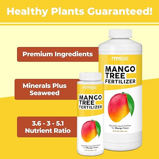 Mango Tree Fertilizer for All Mangoes and Anacardiaceae Trees, Liquid Plant Food, 32 oz (1 Quart)