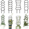 4 Pcs Trellises for Climbing Plants Indoor Metal Climbing Plant Support Metal Plant Trellis for Pots Garden Trellis for Climbing Plants for Plant Lovers (Style 2)