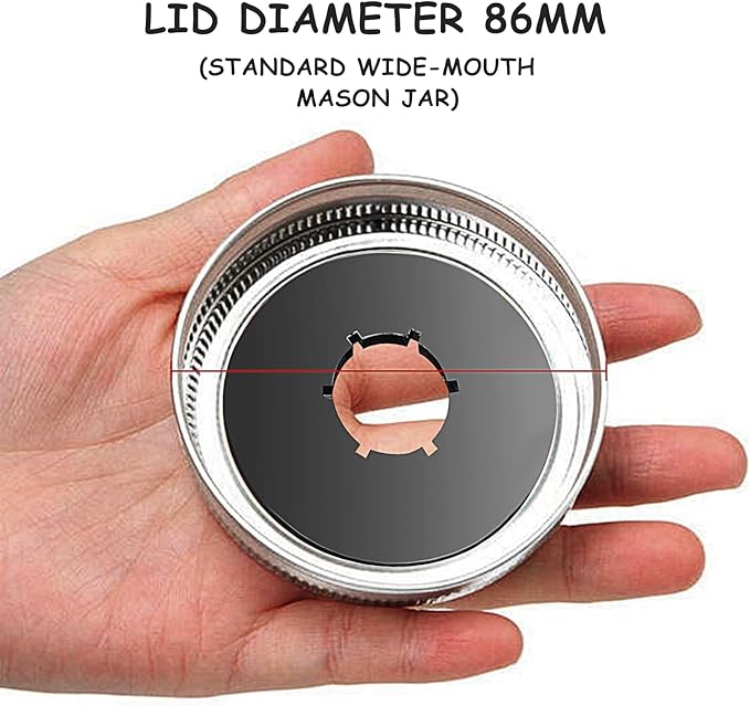 12PCS Kratky Lids Wide Mouth Hydroponic Cover Lids Kratky Mason Jar Lids Kratky Lid Insert Kratky Jar Cover Hydroponic Lids Kratky Hydroponics Supplies with Hole for Mason Jars Aerogardens Pods
