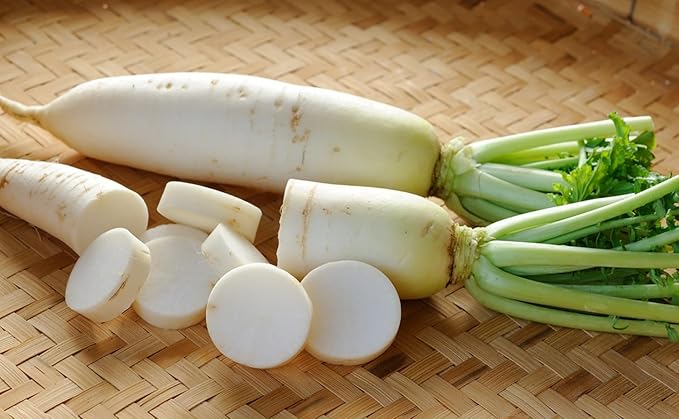 Japanese Daikon Radish Seeds for Planting - 100 Heirloom Non GMO Seeds - Full Planting Instructions to Plant & Grow a Home Vegetable Garden - Great Gardening Gift, 3 Packets