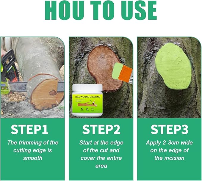 Tree Wound Sealer & Dressing, New 500g Tree Pruning Sealer for Cut, Damaged Bark, Grafting – Effective Tree Repair Sealant for Shrub, Bonsai, Rose, Orchard | Horticulture Grade Seal Formula
