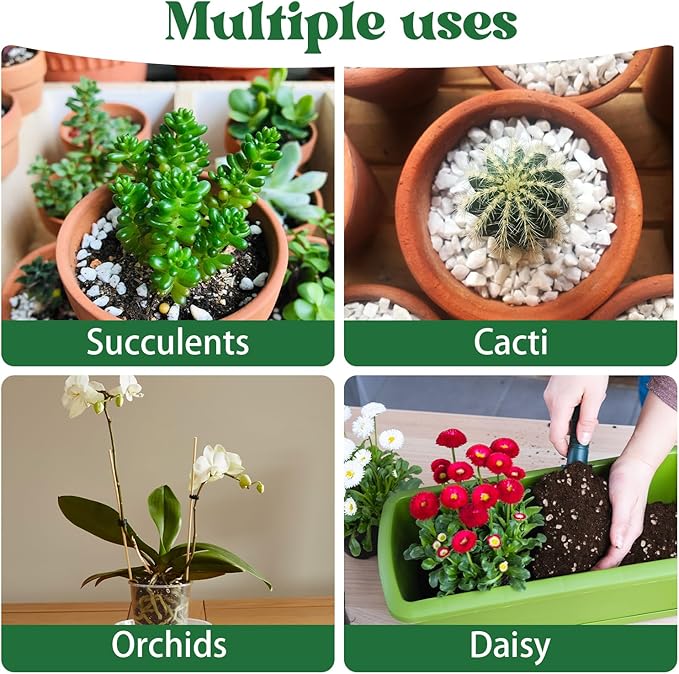 Organic Perlite for Plants,1 Quart Premium Horticultural Perlite for Indoor and Outdoor Plants,Enhance the Ventilation and Drainage of the Soil,Optimal for Potting Mixes