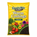 CountryMax Organic Worm Castings 8 Quart – All Natural Fertilizer for Strong Root Development, Ideal for Houseplants, Flowers & Vegetables, Chemical-Free Soil Amendment
