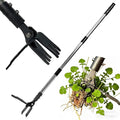 Weed Puller Tool Stand Up Hand Weeder Tool with Adjustable Long Handle, Weed Remover with Steel Head, Remove Weeds Root Easily without Bending, Pulling or Kneeling for Lawn Yard Garden(6 CLAWS)