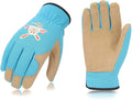 Vgo... 1-Pair Age 6-7 Kids Gardening Gloves,Children Yard Work Gloves,Soft Safety Outdoor Playing Gloves (Size L,Blue Rabbit, KID-SL7362)