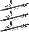 Rubbermaid FastTrack Garage Organization 5 Piece All in One Rail and Hook Kit Storage System (3 Pack)