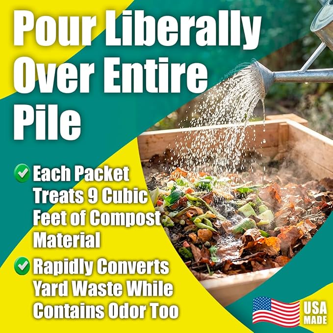 Green Pig Commercial Strength Compost Accelerator Converts Yard Waste to Fertile Humus in 30 Days and Helps Control Odors Associated with Compost Piles, 1 Box (12 Dissolvable Tablets)
