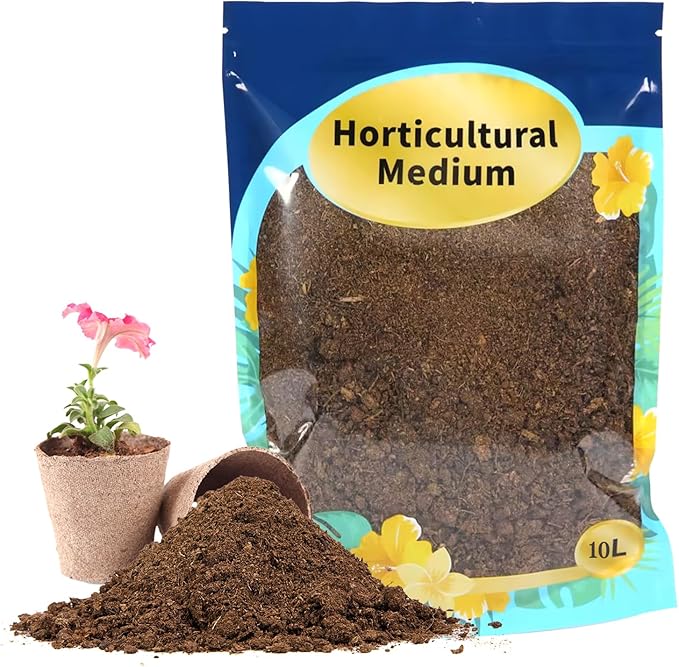 Sphagnum Peat Moss for Plants 10qt, Organic Garden Growing Soil Amendment and Media for Flowers, Vegetables, Herbs, Orchid, Indoor Houseplant