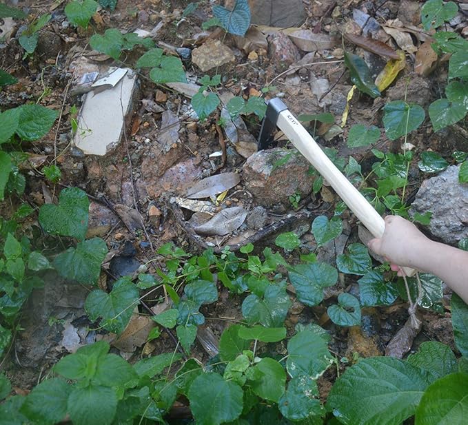 KEYI Carbon Steel Hand Mattock Pick, Agricultural Digging Tool