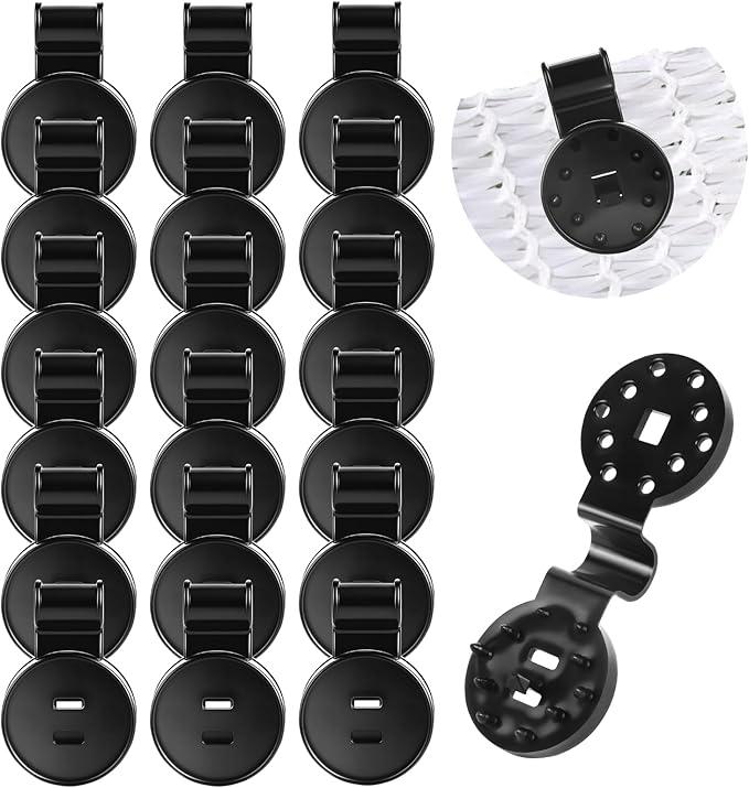 Sunscreen Net Clips Heavy Duty Plastic Shade Cloth Clips 100Pack with Tarp Grommet Fasteners for Garden Patio Awning Mesh Fabric Clamp