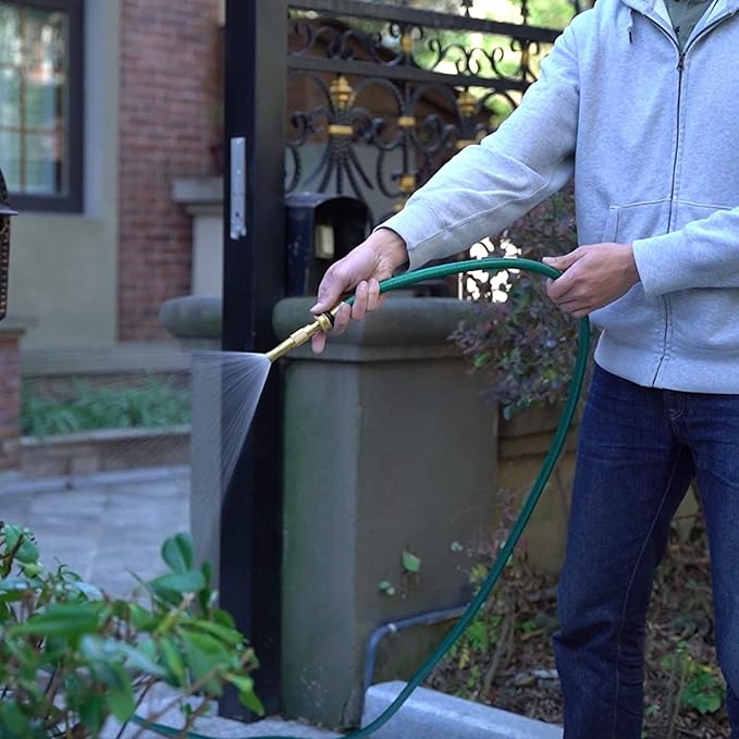 Short Hose 10FT Flexible for Connection: 1/2" PVC Water Hose Lightweight and Leakproof for Small Gardens Reels Drip Irrigation Outdoor Faucet Extension
