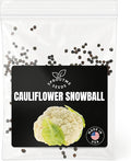 Cauliflower Snowball Seeds for Planting – 300+ Heirloom Non-GMO White Head Cauliflower, Cool Season Vegetable for Spring & Fall Gardens, High Germination (Brassica oleracea VAR. botrytis)