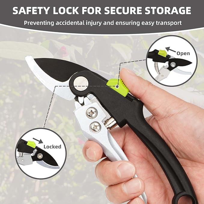 Loppers for Tree Trimming, Heavy Duty Branch Cutter Pruner with Gear Technology, Labor Saving Pruning Shears Gardening Tools Tree Clippers Tree Trimmer up to 1.3 Inch Clean Cut Capacity
