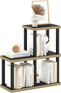 Furinno Turn-N-Tube No Tools 3-Cube Decorative Display Shelf, Americano/Black