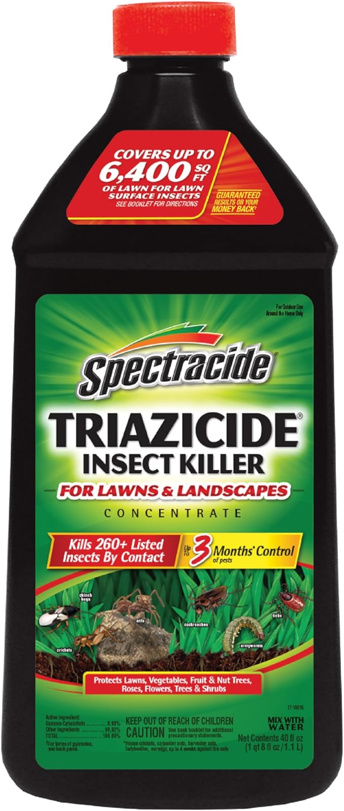 Spectracide Triazicide Insect Killer For Lawns And Landscapes Concentrate 40 Ounces