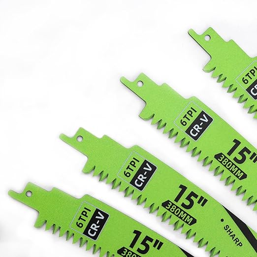 Japanese Teeth Reciprocating Saw Blade 7Inch - Saber Saw Blades Wood Pruning, 1pc Curved Edge 6TPI for Tree Trimming, Wood/PVC Pipe Cutting, Cr-V Sabre Blades Better Wear Resistance