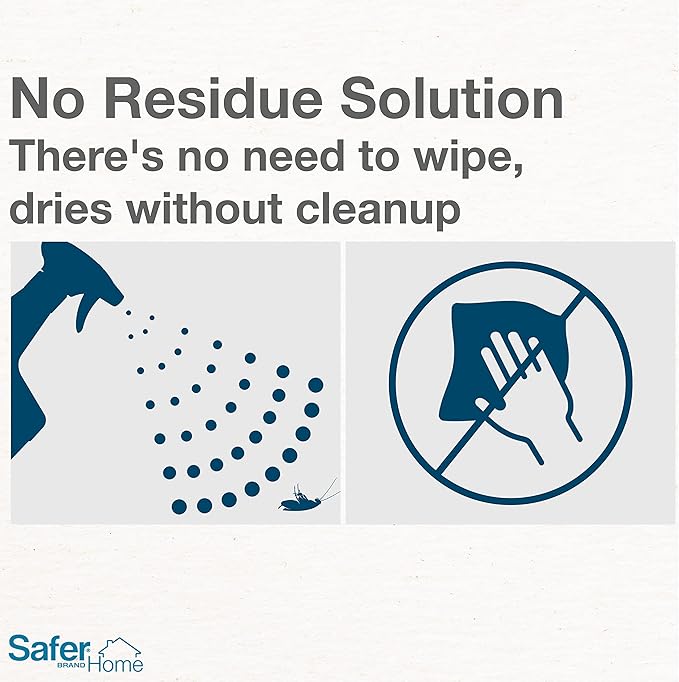 Safer Home Indoor Ready-to-Use Spray - Made with Natural Oils - 24 fl oz - SH110 - Quickly Kills Ant, Fly, Roach, Spider, Silverfish & Flea Indoors - No Harsh Chemicals