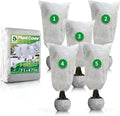 Avalution Plant Covers Freeze Protection, 5 Packs Frost Cloths for Outdoor Plants, 71" X47" Reusable Frost Blankets, 2.2oz Tree Cover Freeze Protection Drawstring Bags for Potted Shrub
