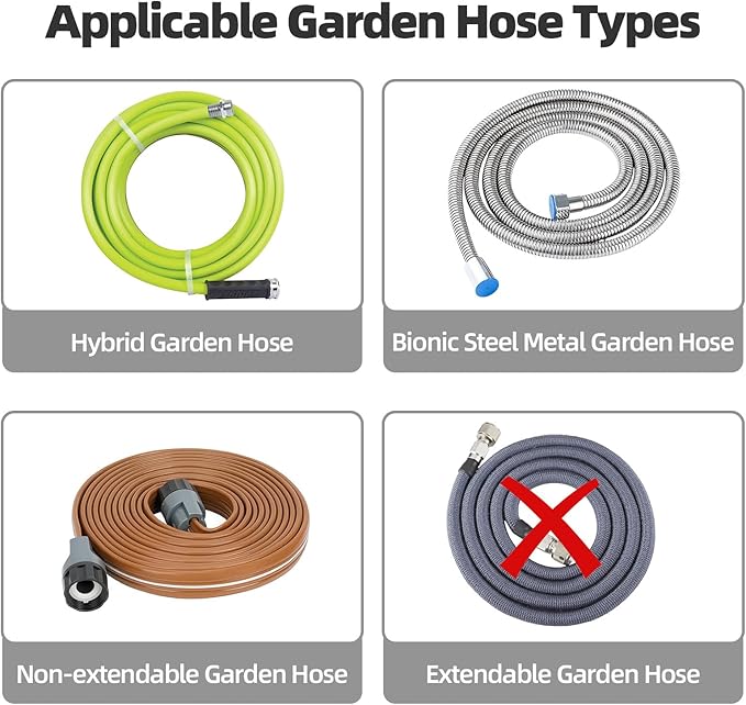 Water Hose Reel Cart, Holds 60-80 Ft of 5/8 Inch Hose, Orange Wall Mounted Garden Hose Cart, Portable Hose Reel for Convenient Storage and Watering