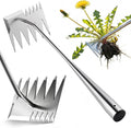 Upgraded Weed Puller Tool, 6-Tooth Manganese Steel Manual Weeders, Portable Garden Weed Remover Tools for Vegetable Gardening Backyard Farm Planting & Weeding