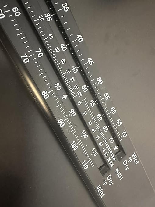 Compact Sling Psychrometer; 20/120F (Fahrenheit)