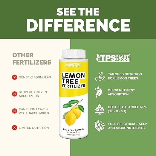 Lemon Tree Fertilizer for Lemon Trees and Citrus, Liquid Plant Food, 1 Gallon (128 oz)