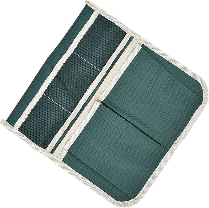 AYNEFY Garden Stool Storage Bag Garden Toolkit Oxford Cloth Hanging Organizer with Side Trolley Mount for Gardening Tools and Accessories Stool Storage Bag 4 Large Pockets