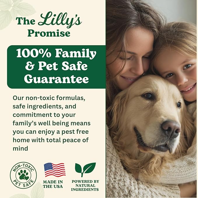 Diatomaceous Earth Food Grade with Peppermint Oil Crawling Insect Killer | Indoor Pest Control Powder for Bed Bug, Roach, Ant, Fleas | Lilly's naturals, 12 fl oz