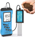 Soil Tester - 7-in-1 pH Meter with Backlight for Moisture, Temperature, and Sunlight Testing for Gardening and Lawn Care