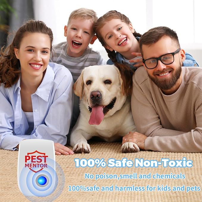 Ultrasonic Pest Repellent 10 Packs,Indoor Pest Control, Electronic Plug in Pest Control for Mosquito, Bugs,Roach, Ant, Rodent, Mouse, Spider Repellent for House, Warehouse