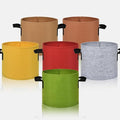 6-Pack Fabric Grow Bags 3 Gallon – Colorful 300G Thickened Nonwoven Planter Pots with Sturdy Handles, Breathable Garden Bags for Vegetables, Potato, Flowers