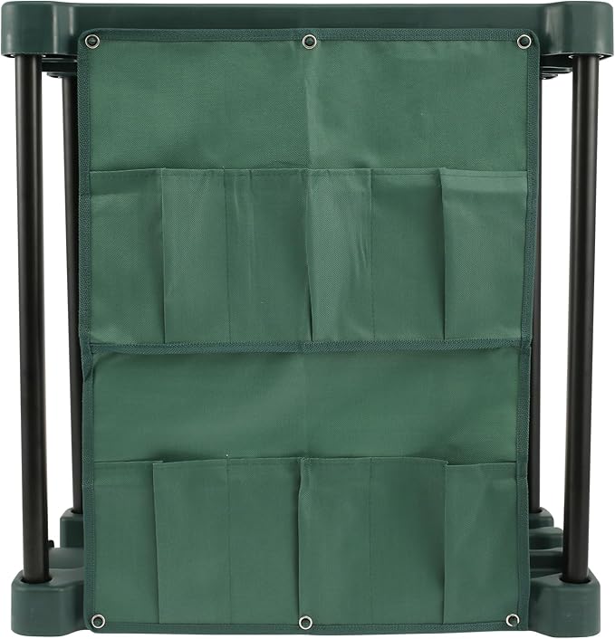 Garden Tool Storage Rack Lightweight Construction Farm Tool Organizer Complete with Slots and Brackets Garden Tools Ideal for Garden Sheds(Dark Green)