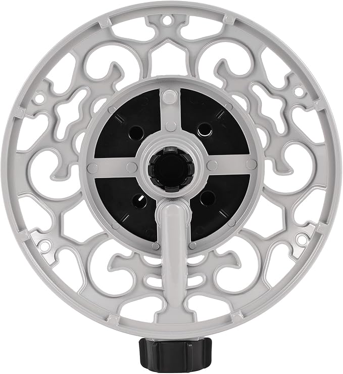 Turret Pattern Sprinkler, 8-Pattern Stationary Water Sprinkler on Metal Decorative Base for Watering Small and Large Yards, Lawns, Garden or Odd Shaped Areas